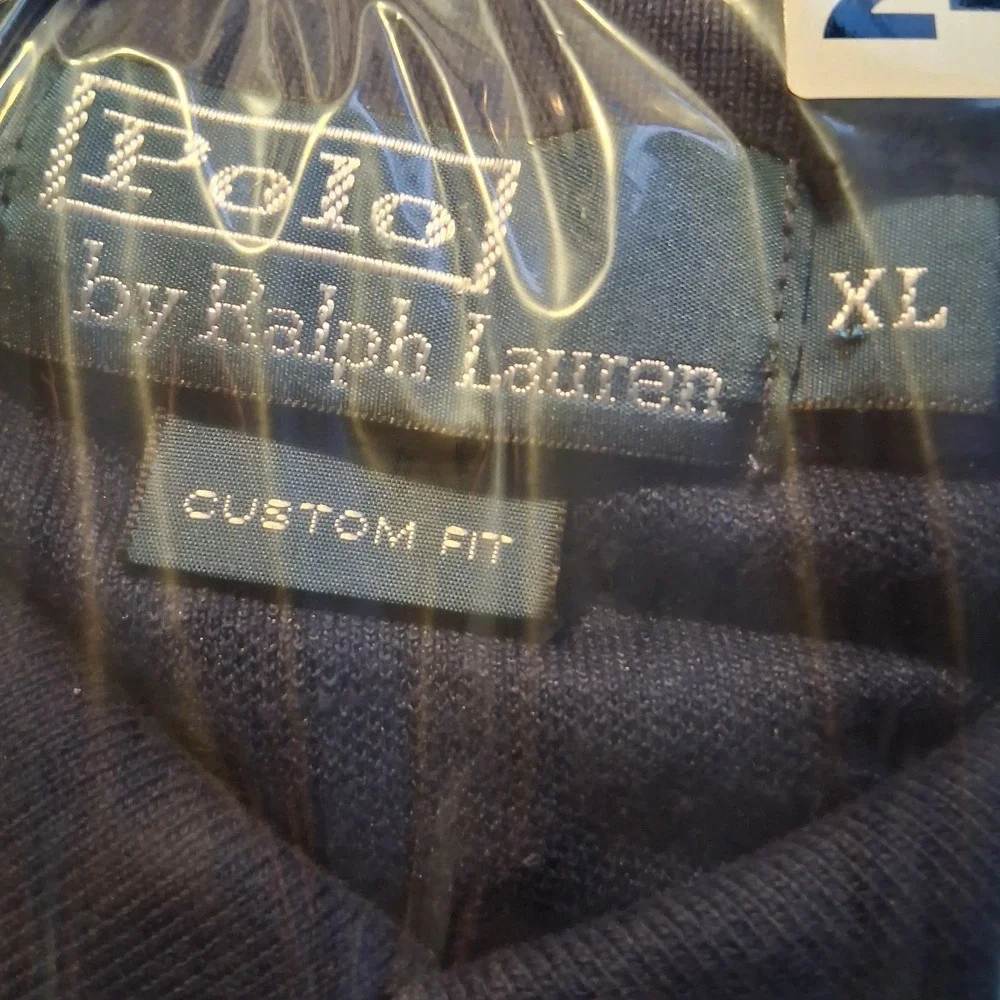 Polo Ralph Lauren Wimbledon Polo Men's Size XL Navy Big Pony Tennis Patch 2012